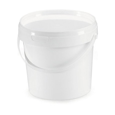 Opaque white bucket 5,6l