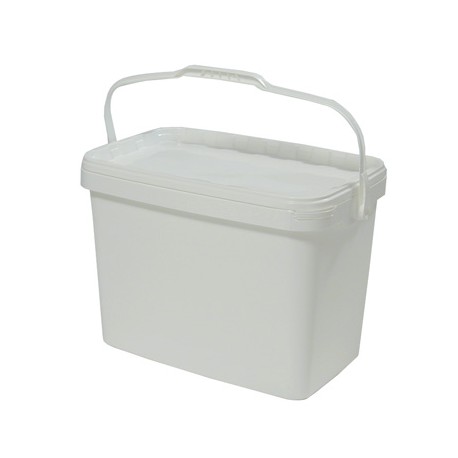 Rectangular bucket with handle 16l