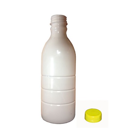 Botella de leche con tapón 1l