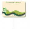"bio" market stall label
