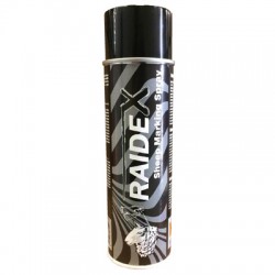 Aerosol marcado negro raidex