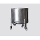 Stainless steel cauldron 200l with wheels