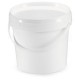 Opaque white bucket 5,6l