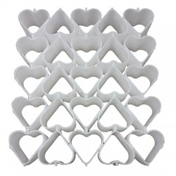 Heart-shaped mould block