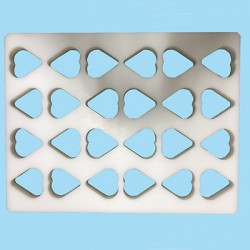 Heart-shaped mould plate