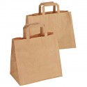 Flat handles paper bag / 50