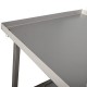 Folding stainless steel draining table