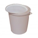 Plastic bucket with handle 21l