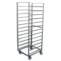 Stainless steel sliding trolley