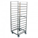 Stainless steel sliding trolley