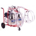 Milking trolley goat - 2 pots/4 clusters