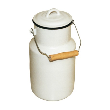 Enamelled milk can 2l