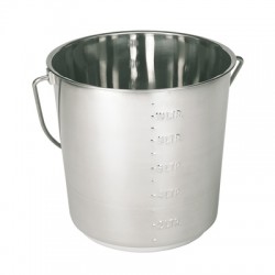 Stainless steel bucket 12.3l