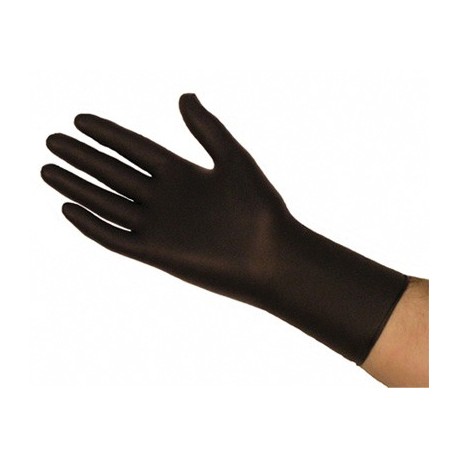 Long black gloves nitrile (
